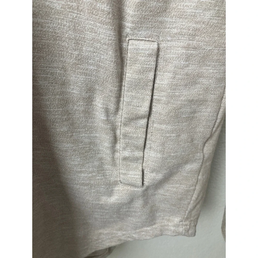 Pacsun Longer Fit Hoodie Beige Raglan Sleeve Pullover Casual Comfy - Picture 5 of 8
